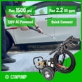thumbnail image 3 of Canpump CR3000 Electric Pressure Washer: 1500 psi @ 2.2 US gpm, 120 V, Auto Start-Stop (TSS), 3 of 9