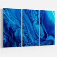thumbnail image 1 of Design Art Peinture Acrylique Bleu Foncéart Sur Toile, 1 of 3