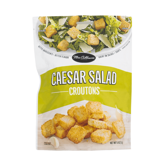 Mrs. Cubbison's, Caesar Salad Croutons, Great on Salads, 5 oz, New, Wheat, Shelf Stable, Plastic Bag
