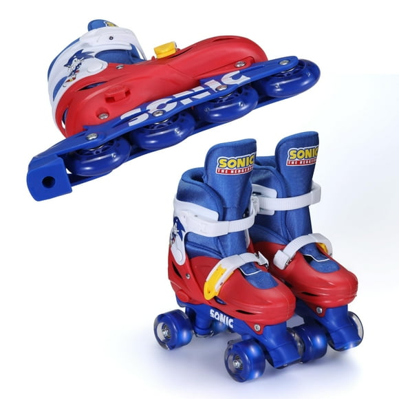 Ruedas LED 2 en 1 para niños Roller Skate VOYAGER Sonic, carcasa rígida