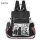 thumbnail image 2 of Mochila estampada de diseñador de lujo nueva 2021, mochila impermeable de tela Oxford para mujer, bolso de viaje de gran capacidad, 2 of 5