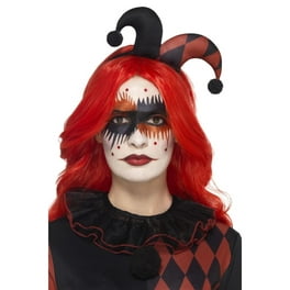 Harlequin Make Up Kit Aqua With Face Stickers Adult Red Harlequin Make Up Kit Aqua With Face Stickers Adult Red