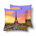 thumbnail image 2 of MKHERT Paris Landscape With Eiffel Tower Throw Pillowcase Pillow Cover Cushion Couver 18x18 inch, Set of 2, 2 of 2