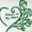 Silver-Green, variant on Rose Gold "Always in My Heart" Cremation Urn Necklace for Ashes Container Cremation Jewelry Memorial Keepsake with FREE Funnel Kit and Velvet Jewelry Box