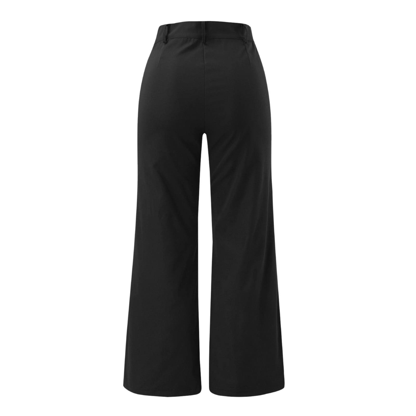 Womens Pants Loose Fit Pants for Women Casual Women Elegant Trousers  Stitching Slimming Multi Pocket Wide Leg Trousers Adult Female Clothes Black  Size M - Walmart.ca