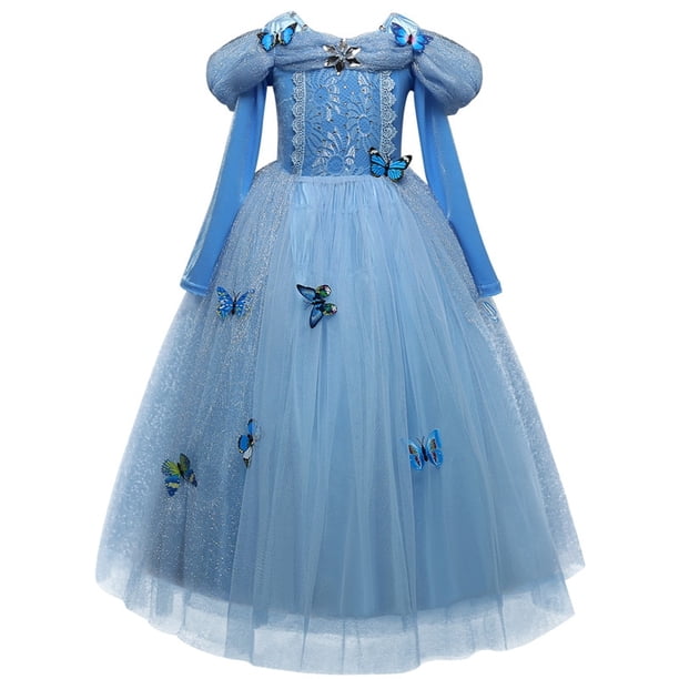 Vestido de princesa para niñas, disfraz de Blancanieves, manga abullonada, fiesta de cumpleaños, Verano Fivean unisex