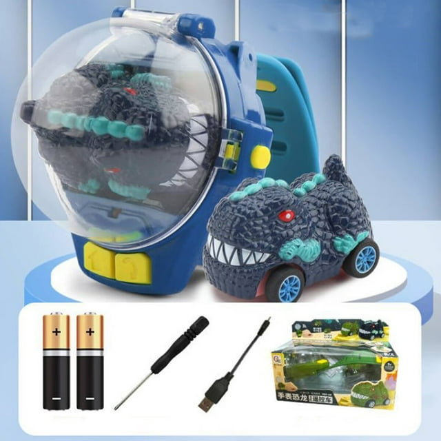 Remote Control Car Watch Toys 2.4 GHz RC Small Car Analog Watch USB Chargeable 2.4Ghz Wrist Racing Car Watch STEM Educat