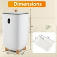 thumbnail image 3 of Costway 35L Large Towel Warmer Bucket Home Towel Warmer for Wet Tower White, 3 of 10