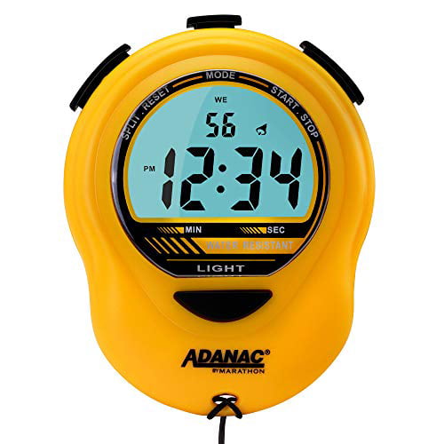Marathon ST083013YE Adanac Glow cronometro Timer Digitale con Display Extra Grande e cifre  Giallo  Batteria Inclusa 