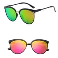 thumbnail image 4 of Polarized Oversized Cat Eye Sunglasses for Women Men, Retro Round Large Frame Sun Glasses, UV Protection Vintage Fashion Shades for Driving, Travel, Outdoor, Lightweight Eyewear, Sku Blue, 4 of 6