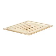 Cambro 20HPCH150 Amber Half Size H-Pan Cover with Handle