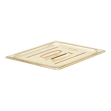 Cambro 20HPCH150 Amber Half Size H-Pan Cover with Handle