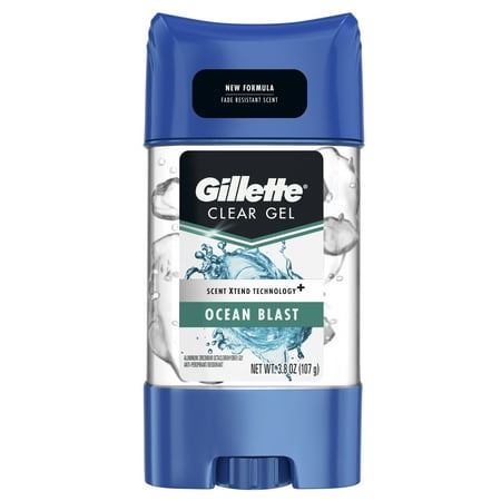Power Gel Blasts - Gillette Ocean Blast Clear Gel Antiperspirant and Deodorant, 3.8 oz