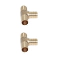 thumbnail image 3 of Accesorio de tubería del conector en T del tubo del fusible del ensamblador camiseto de latón dorado 4x 14 mm Soledad Adaptador de púas de latón, 3 of 6