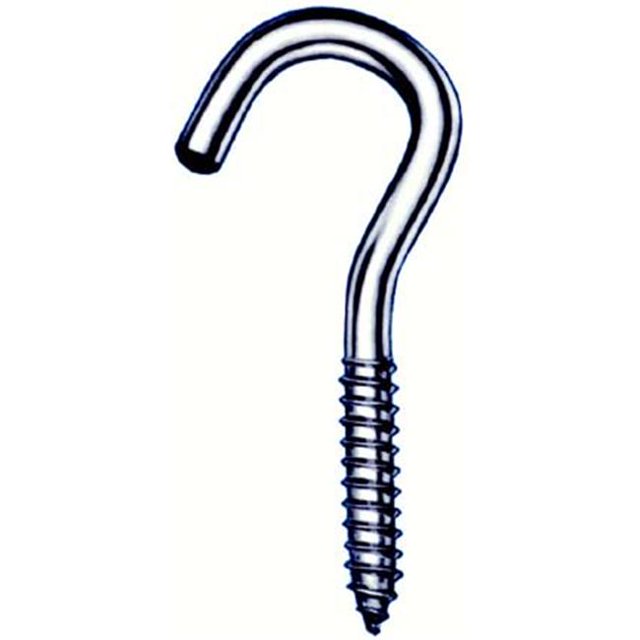 Hindley 10 Comte 4-.13in. Zingué Crochets à Vis Traînent le Filetage 42152 - Pack de 10