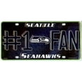 thumbnail image 1 of Seattle Seahawks #1 Fan License Plate, 1 of 1