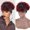 Blue red#, variant on SUCS Headband Wig for African Women Curly Hair Bangs One Piece Headband Wig Synthetic Wig Headband