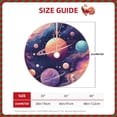 thumbnail image 2 of Xecao Planet Pastel Galaxy Pattern Christmas Tree Skirt Round Xmas Tree Mat Base Cover for Holiday Home Decorations-36", 2 of 6