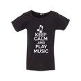 thumbnail image 1 of Keep Calm And Play Music Musician Note Toddler Kids T-Shirt Tee, 1 of 2