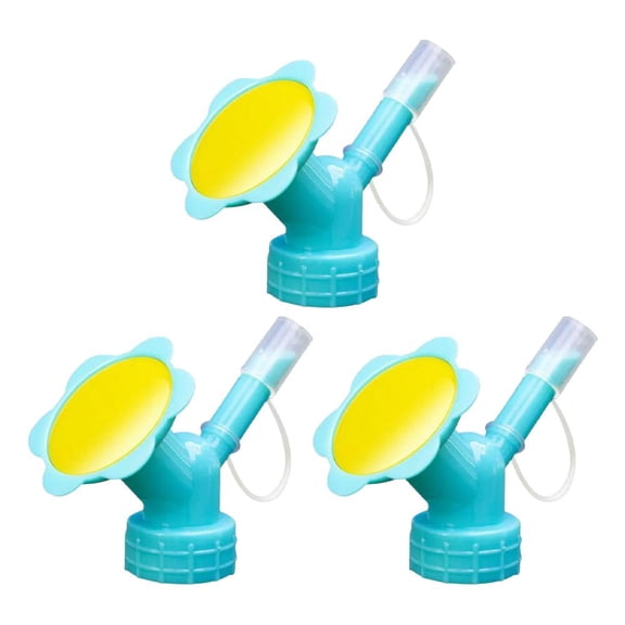 Agiufgs Bottle Top Sprinkler Plastic, Dual Watering Modes, for Indoor and Outdoor Plant Care, Blue
