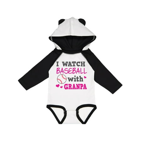 

Inktastic I Watch Baseball with My Granpa Gift Baby Boy or Baby Girl Long Sleeve Bodysuit