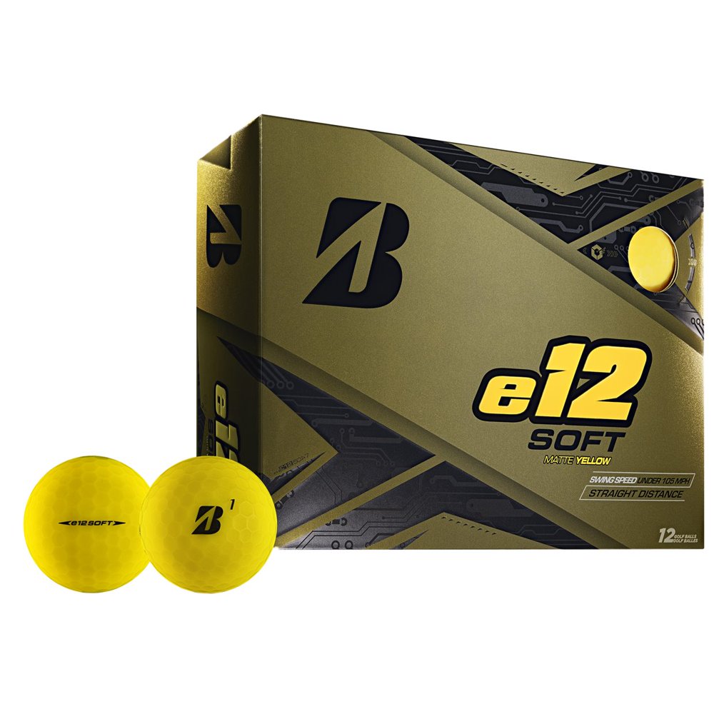Bridgestone E12 Soft and Low Compression 3 Piece Golf Balls, Matte