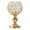 10x10x17cm, variant on Transparent Metal Iron Crystal Candle Holder Candlesticks Gold Votive Candle Stand for Anniversary Home Table Centerpiece Wedding