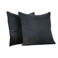 thumbnail image 5 of 3S Brother's Solid Cushion Cover Super Soft & Cozy Home Décor Throw Pillow Case for Chair Couch Bedroom & Livingroom Décor Pillowcase with Invisible Zipper Set of 2 Pieces -Anthracite 22"x22" Each, 5 of 8