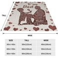 thumbnail image 4 of Yibo Best Grandma Gifts Ideas Blanket Flannel Soft and Comfortable Anti-static Bed Sofa Blanket, 4 of 7