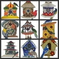 thumbnail image 3 of Russian Birdhouse with Apal Thrush Embroidered Iron on/Sew Patch [7" X 6.9"], 3 of 3
