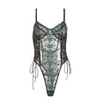 thumbnail image 1 of Lingerie Florale une Pièce pour Femmes Justaucorps en Tulle Brodé, 1 of 3