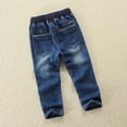 thumbnail image 4 of Jeans for Kids Boys 4-6 Jeans for Boys Baggy High Elastic Waist Denim Pants Wide Straight Leg Drawstring Summer Outdoor Casual Pocket Trousers, 4 of 9