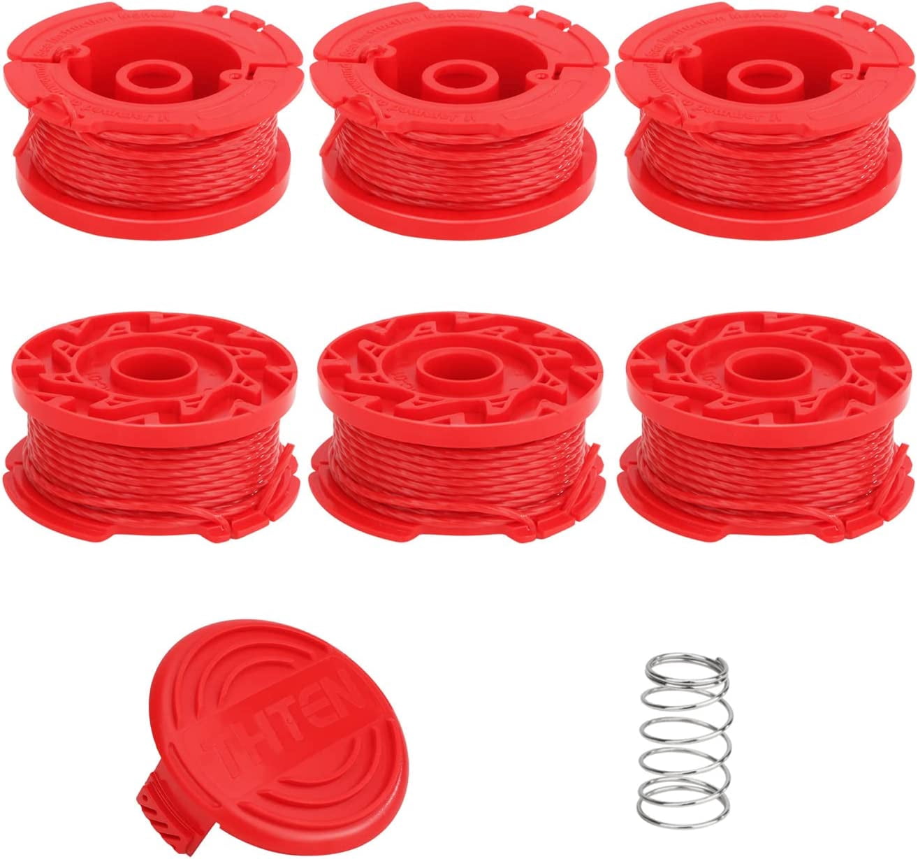 4 Stück KLS Trimmerspulen – Kompatibel Mit Kobalt 24V Unkrauttrimmer, 4,8 M Schnur Pro Spule, 0,2 Cm Durchmesser