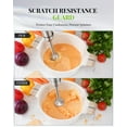 thumbnail image 4 of 6-in-1 Immersion Blender Handheld 1000W 20-Speed & Turbo Mode, Scratch Resistance Hand Blender with Dough Hooks, Egg Beaters, Whisk, 800ml Beaker, 600ml Chopper Titanium Blades, BPA-Free, Silver, 4 of 5