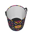 thumbnail image 3 of Daiia cinco De Mayo Floral Laundry Hamper With Handles Large Storage Basket/Toy Organizer/Dirty Clothes Collapsible Waterproof For College Dorms, Bedroom,Bathroom, 3 of 8