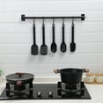 thumbnail image 5 of (6 pack) Cook With Color 12-Inch Black Silicone Spoon - Heat Resistant & Dishwasher Safe, Black, 5 of 6