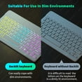 thumbnail image 6 of Keyboard For Tablet Android iOS Windows Wireless Mouse Keyboard Bluetooth-compatible Rainbow Backlit Keyboard For iPad Phone, 6 of 10