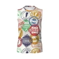 thumbnail image 6 of Picia Travel Stamp mens Cotton Tank Undershirts , Moisture-wicking Ribbed Tanks, Lightweight Cotton Tank Undershirts-X-Large, 6 of 8