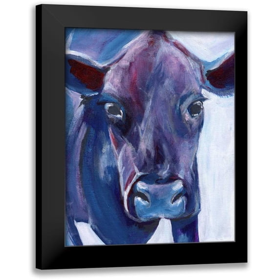 Seay, Anne 15x18 Black Modern Framed Museum Art Print Titled - Purple Cow