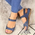 thumbnail image 3 of Summer Women Premium Orthopedic Open Toe Sandals Vintage Anti-slip Breathable Leather Casual Female Retro Shoes, 3 of 5