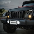 thumbnail image 3 of Xprite 4" Adventure Series 60W CREE LED Fog Lights Halo Ring DRL for Jeep Wrangler JK/JL/JT - Green, 3 of 7