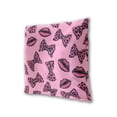 thumbnail image 3 of Hot Pink Lips Bows with Leopard Print Throw Pillow Covers Pillowcases 20 x 20 Inch Home Decor 2 Packs for Bedroom Sofa, 3 of 6