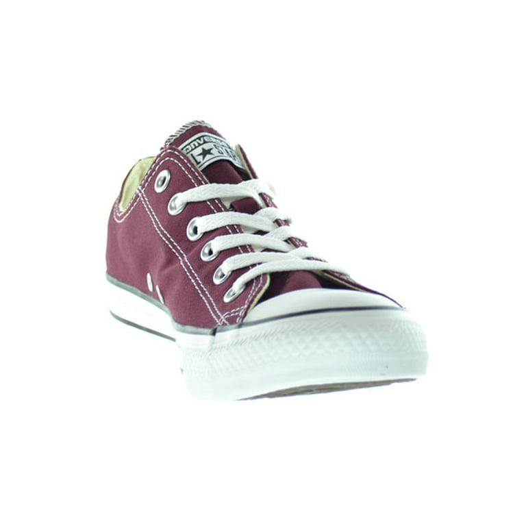 converse unisex chuck taylor all star ox low top burgundy sneakers - 8 b(m) us women / 6 d(m) us men - Walmart.com