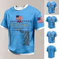 thumbnail image 3 of Men's USA 250 Years of Freedom Patriotic T-Shirt American Flag Casual Tee 250th Anniversary Shirt, 3 of 5