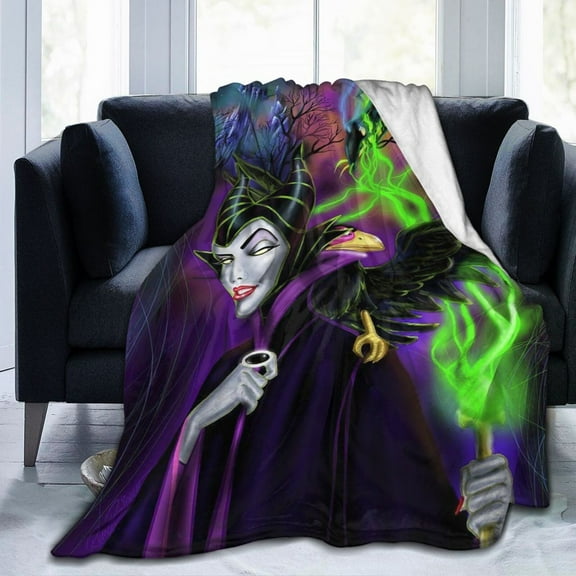 Ultra-Soft Micro Fleece Blanket Maleficent Super Soft Plush Blanket For Winter Bedding Bed Couch Sofa For All Seasons 80"X60"