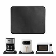 Fireproof 15x18in Heat Resistant Mats-Heat Resistant Mats for Countertop for Air Fryer - Hot Pad Air Fryer Mat Compatible with Ninja, Coffee Maker, Toaster, Oven - Black