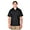 Black, variant on Mens Guayabera Short Sleeve Button Down Relaxed Fit Shirt Black MD