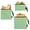 Green White Stripe, variant on Dailycode 3 Pack Reusable Ziploc Bags Leakproof Sandwich Snack Freezer Bags, Green White Stripe