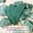 thumbnail image 2 of Herramientas faciales Gua Sha Rena Chris, piedra de jade natural Guasha, 2 of 6