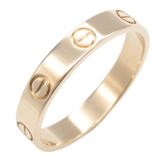 Pre-Owned Cartier Mini Love Ring, 18K Pink Gold, for Men and Women, B4085200 (Good)